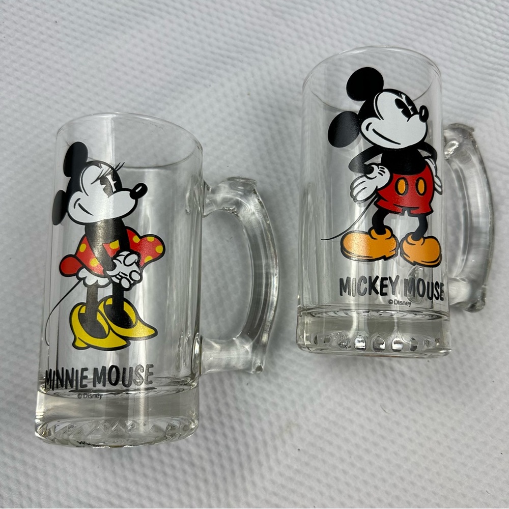 Disney Mickey and Minnie beer mug steins